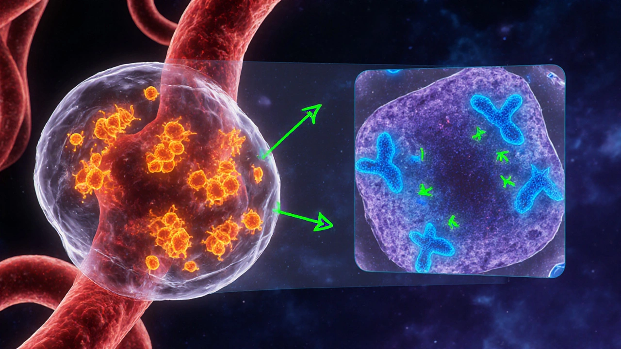 Deflazacort molecules bind to receptors in muscle cells, fewer in fat cells.